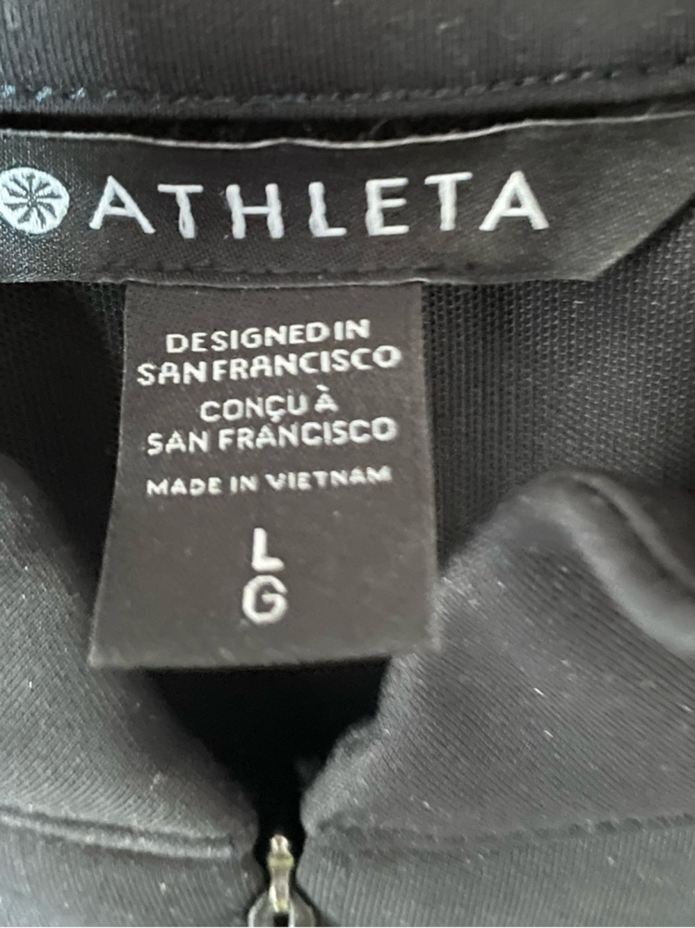 Athleta Delancey Long Sleeve Dress, NWT, Black, Large - Picture 7 of 7